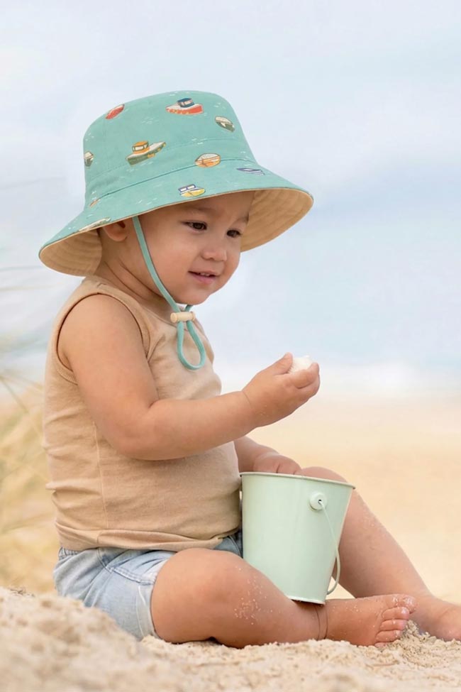 Toshi Swim Kids Sunhat - Tide Tugboat