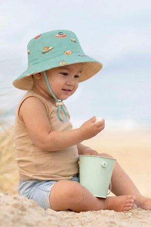 Toshi Swim Kids Sunhat - Tide Tugboat