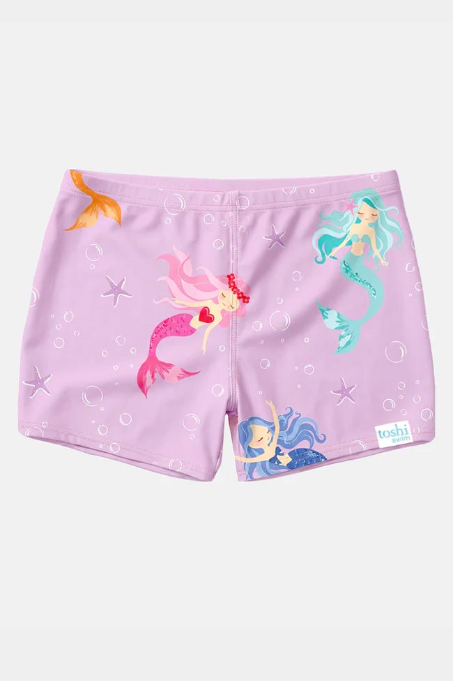 Toshi Swim Kids Bike Shorts - Twinkle Princess Mermaid