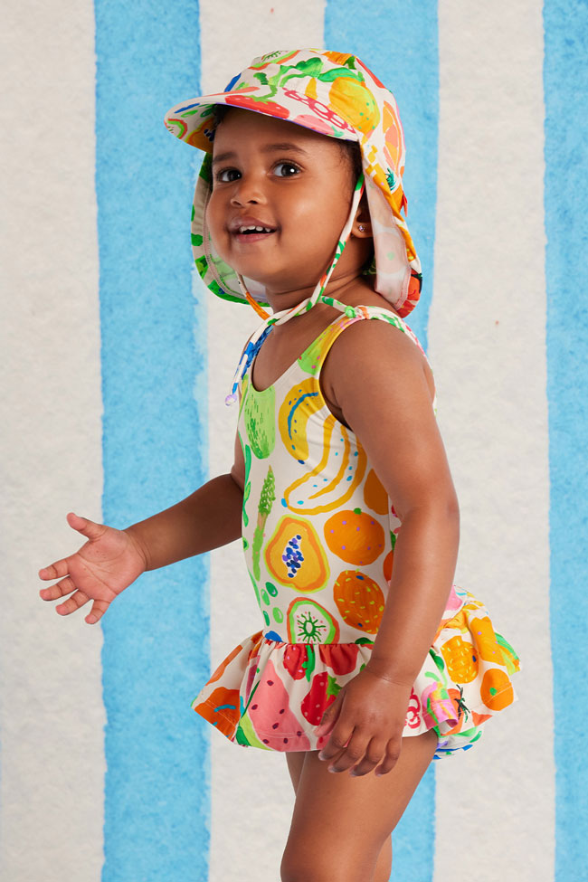 Halcyon Nights Kids Frill One Piece - Eat The Rainbow