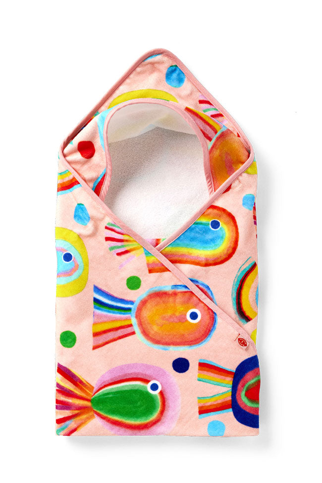 Halcyon Nights Baby Hooded Towel - Fancy Fins