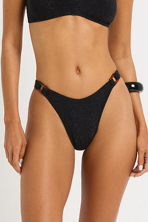 Bond-Eye Ring Scene Brief - Black Lurex Micro Crinkle