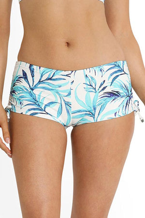 Sunseeker Tie Side Boyleg Pant - Pina Colada