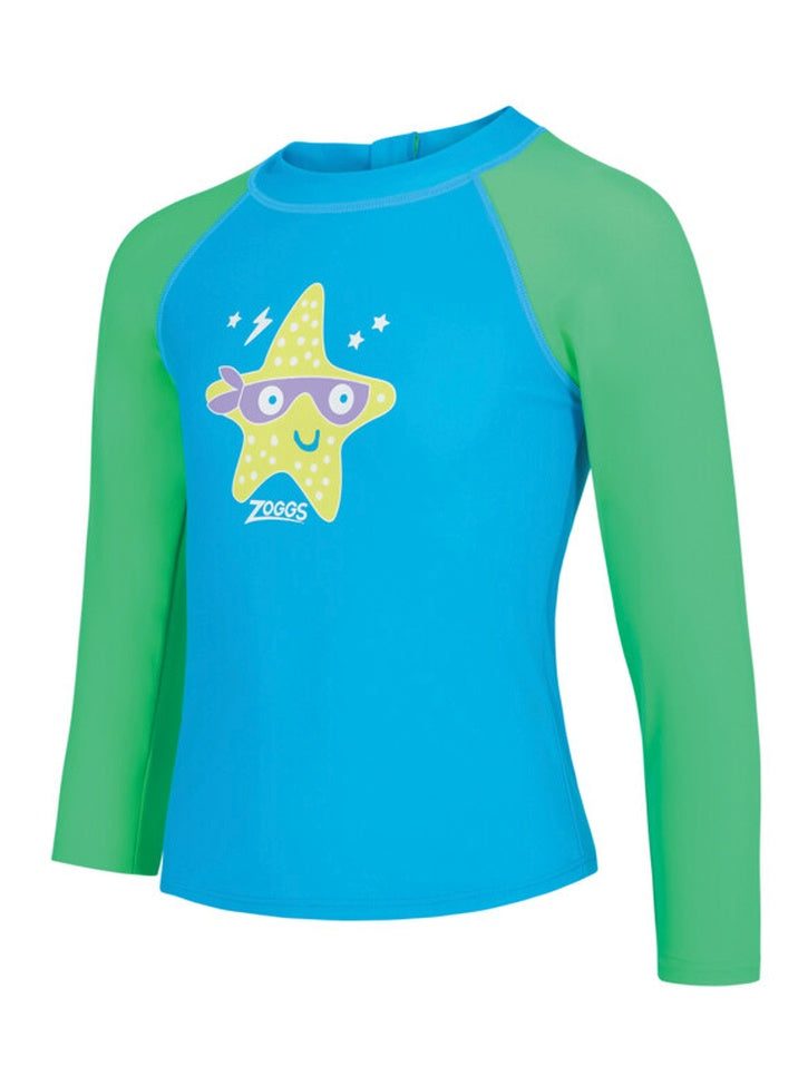 Zoggs Long Sleeve Zip Sun Top Boys - Super Star