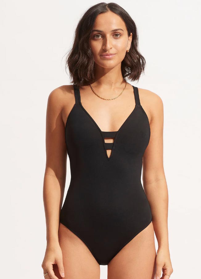 Seafolly Deep V One Piece - S Collective