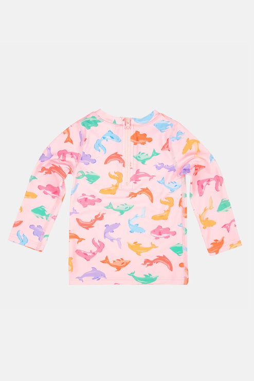 Toshi Swim Baby Rashie Long Sleeve Classic - Dishy Fishy