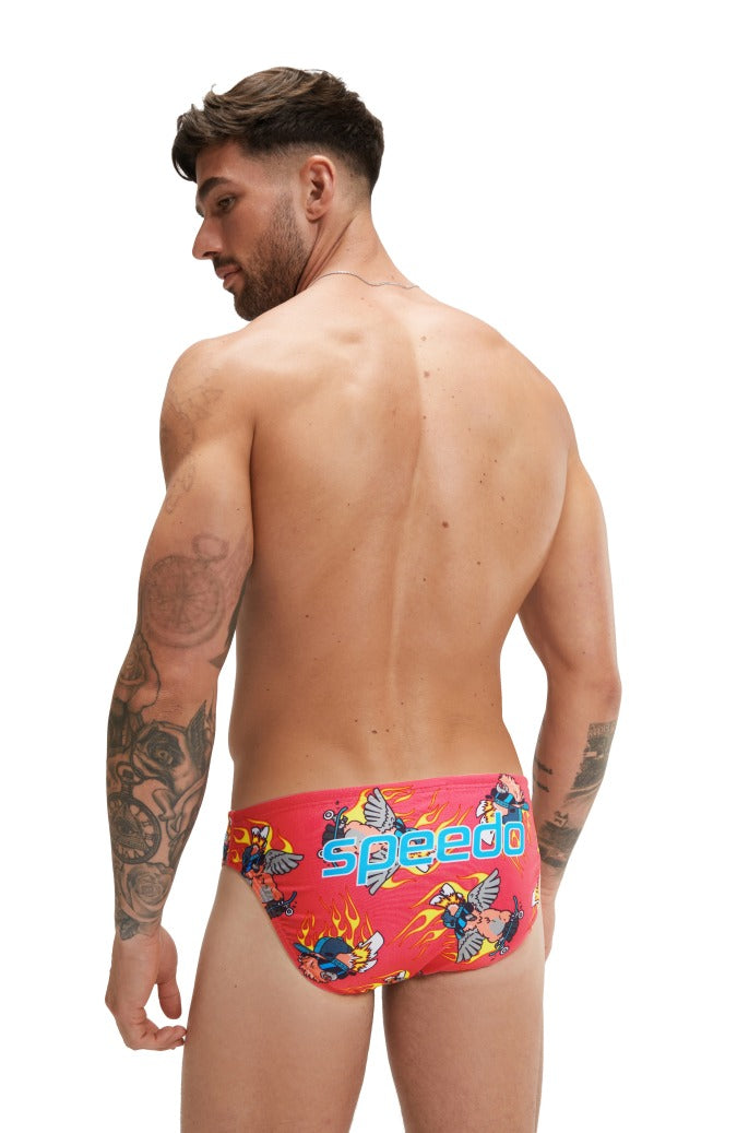Speedo Mens Escape Briefs - Flaming Galah