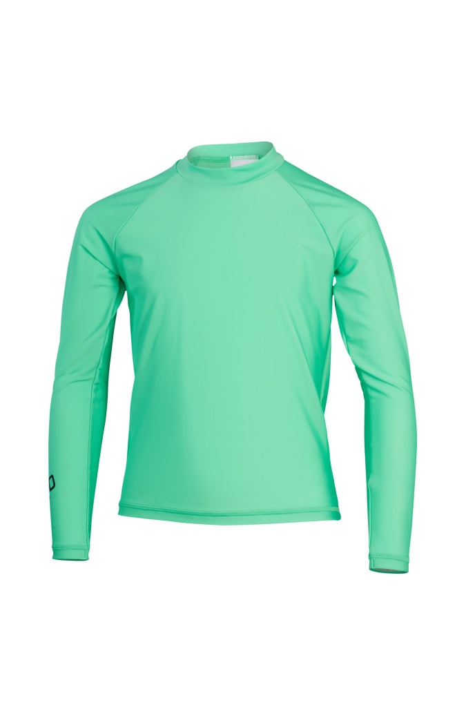 Speedo Junior Unisex Long Sleeve Rash Top - Green