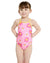 Zoggs Yaroomba Floral Toddler Girls One Piece - Holly