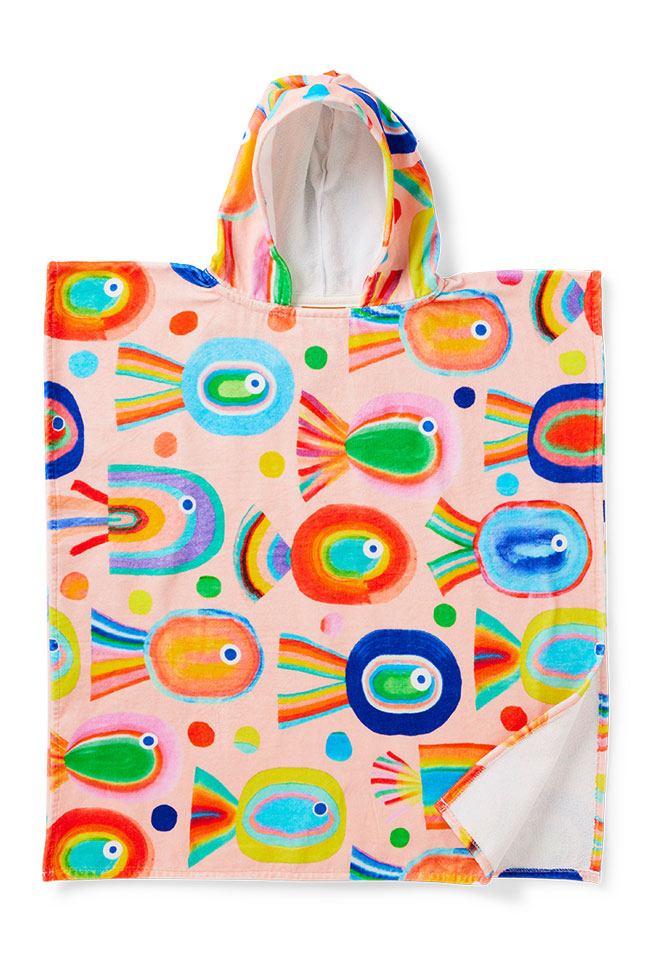 Halcyon Nights Kids Hooded Towel - Fancy Fins