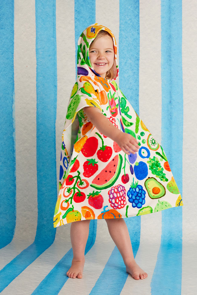 Halcyon Nights Kids Hooded Towel - Eat The Rainbow