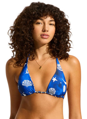 Seafolly Reversible Longline Slide Tri - Corfu