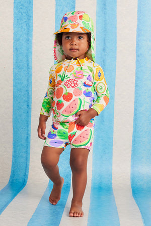 Halcyon Nights Kids Long Sleeve Rashvest - Eat The Rainbow