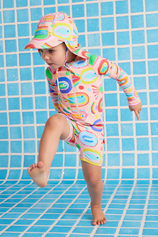 Halcyon Nights Kids Long Sleeve Supersuit - Fancy Fins