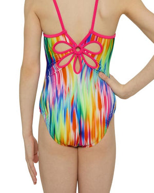 Zoggs Girls Floral One Piece - Moonbeam Yaroomba