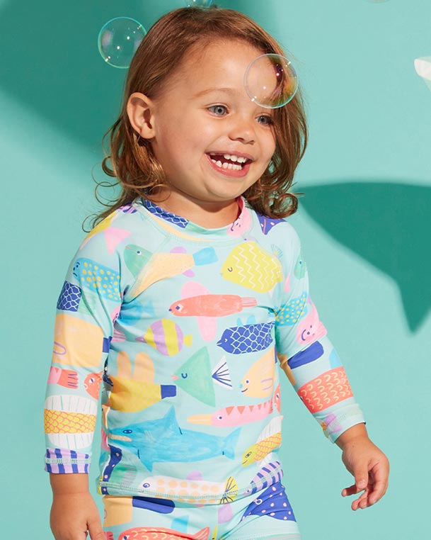 Halcyon Nights Long Sleeve Rash Vest - Rainbow Reef