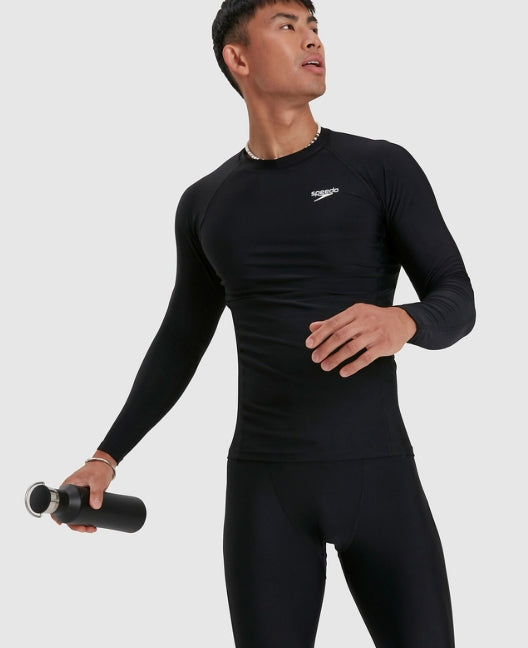 Speedo Mens Essentials Long Sleeve UV Rashie