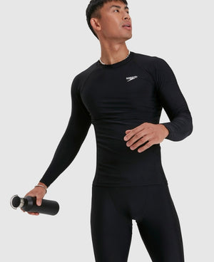 Speedo Mens Essentials Long Sleeve UV Rashie