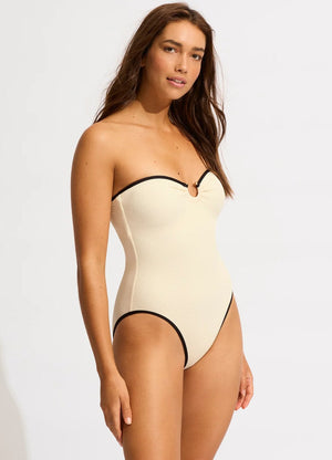 Seafolly Ring Front Bandeau One Piece - Beach Bound
