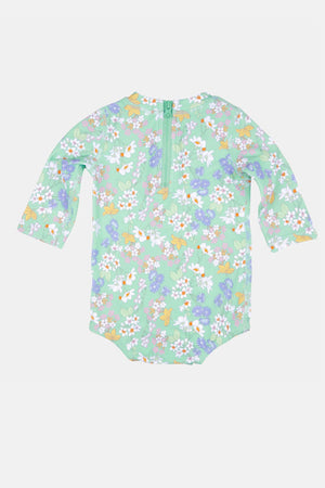 Toshi Swim Baby Onesie Long Sleeve Classic - Sea Blossom