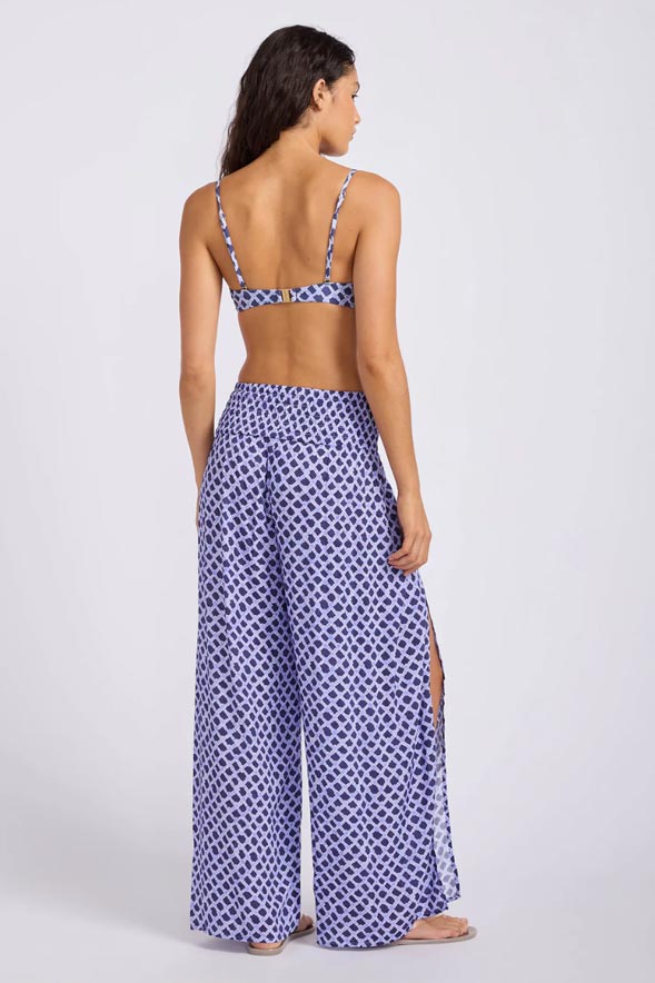 Seafolly Shirred Waist Wrap Pant - Marseille