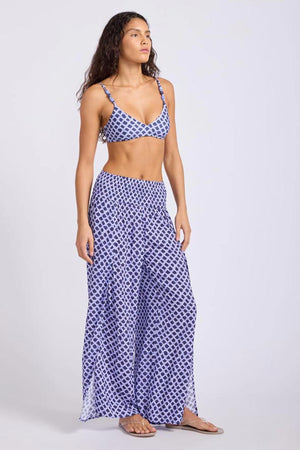 Seafolly Shirred Waist Wrap Pant - Marseille
