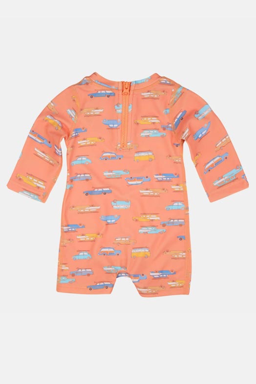 Toshi Swim Baby Onesie Long Sleeve Classic - Surfs Up