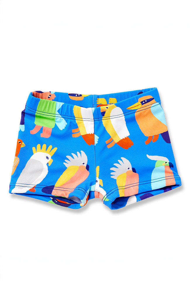 Halcyon Nights Kids Swim Shortie - Flamin Galah