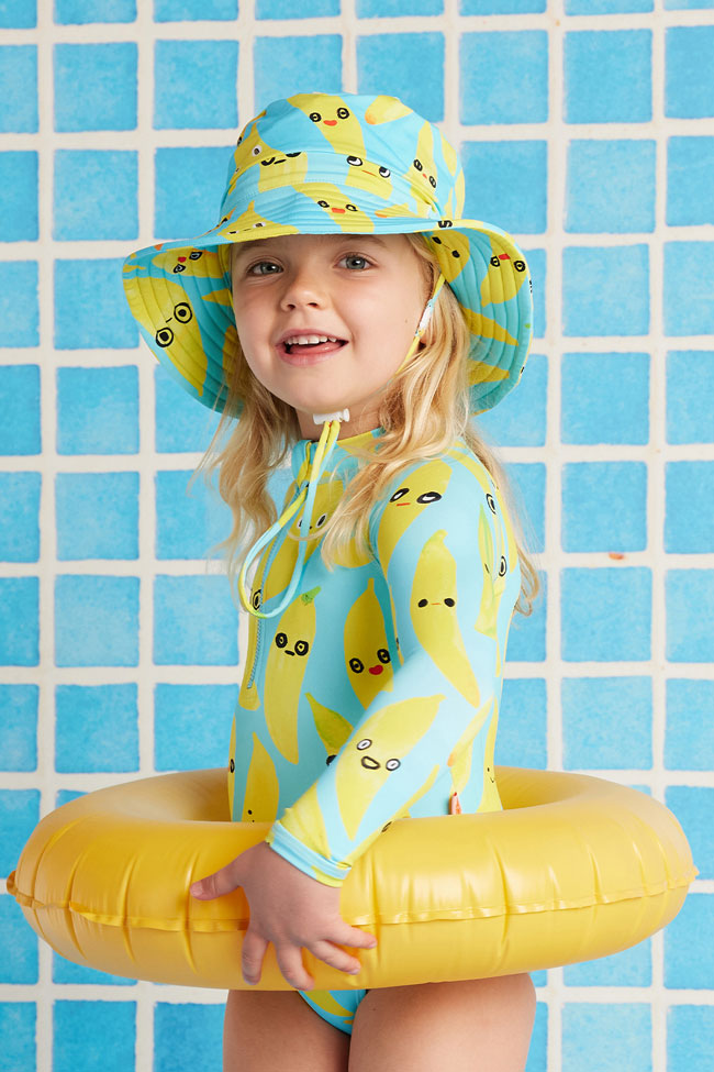 Halcyon Nights Kids Swim Bucket Hat - Peel Party