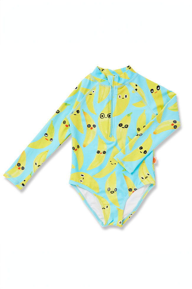 Halcyon Nights Kids Long Sleeve Zip Bather - Peel Party