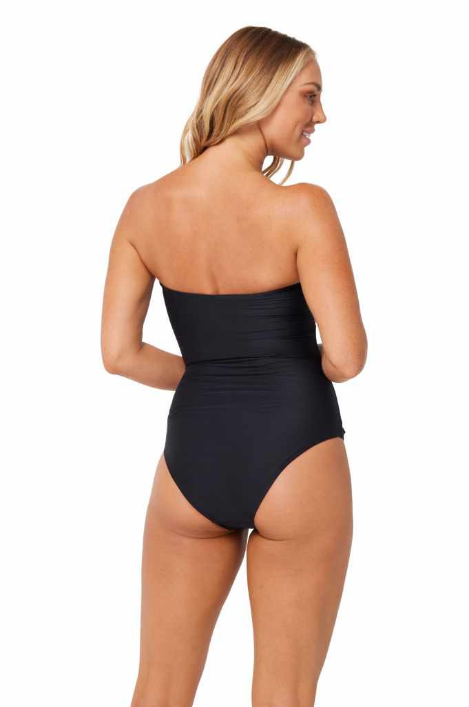 Monte & Lou Spliced Bandeau Maillot - Separates