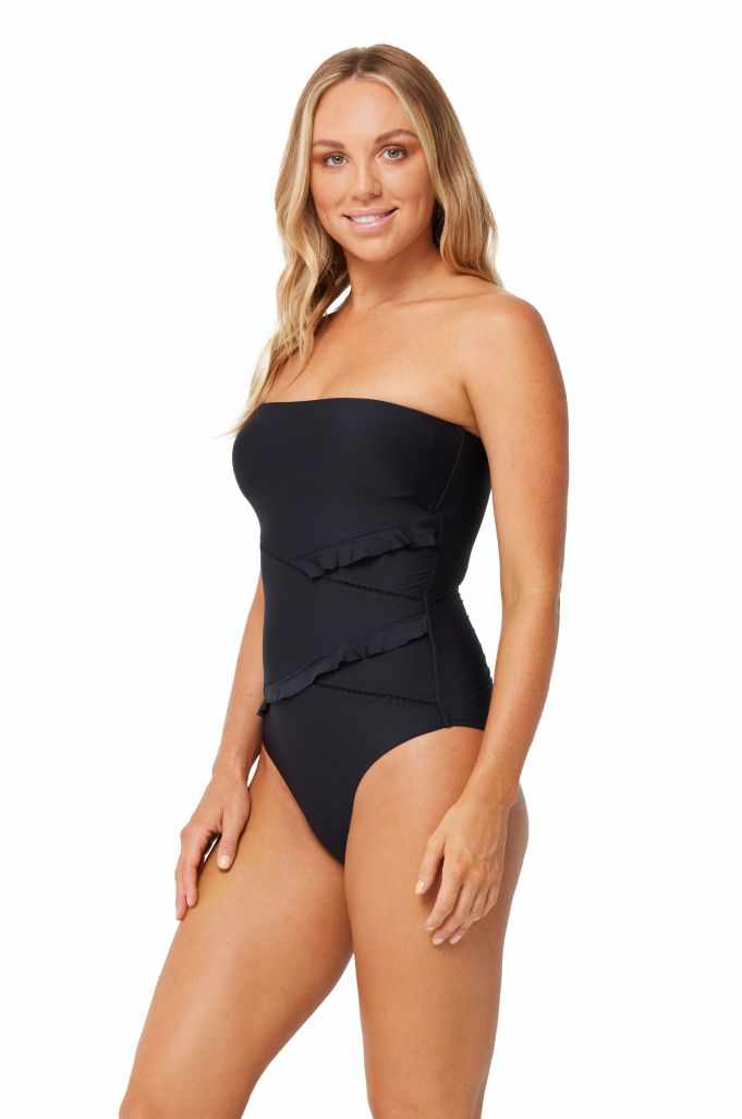 Monte & Lou Spliced Bandeau Maillot - Separates