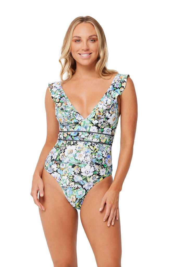 Monte & Lou Multi Fit Frill One Piece - Vintage Vacay