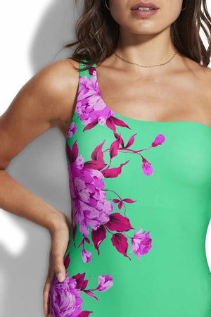 Seafolly One Shoulder One Piece - Full Bloom