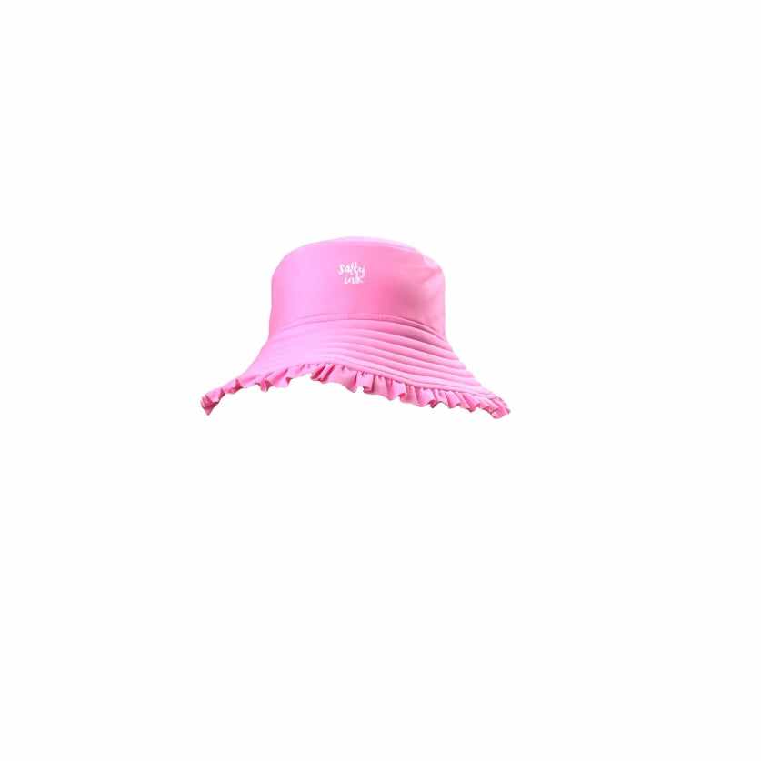 Salty Ink Little Girls Sunhat - Candy Pink