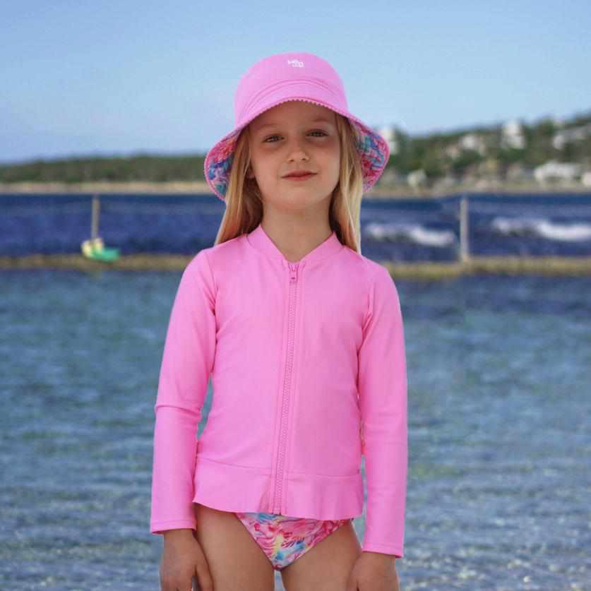 Salty Ink Little Girls Long Sleeve Sunvest - Miss Salty