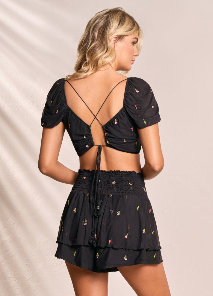 Maaji Riley Mesh Crop Top - Garden