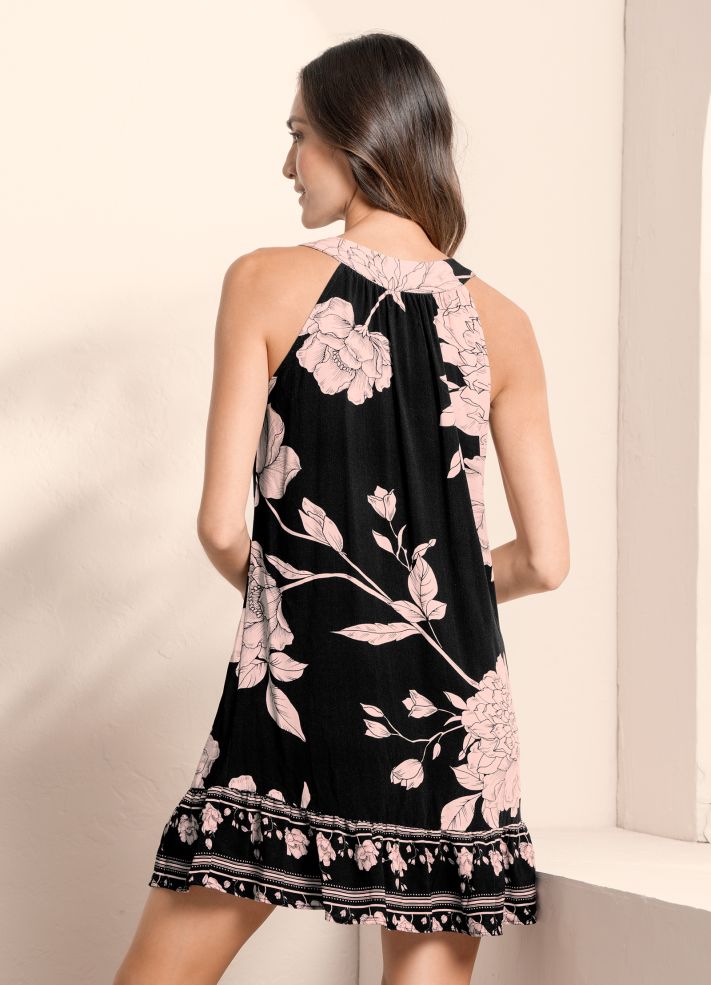 Maaji Adelyn V Neck Short Dress Evening Bloom