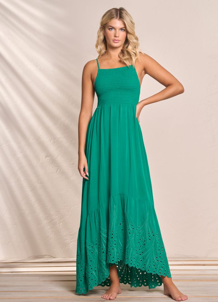 Maaji Isadora Long Dress - Emerald