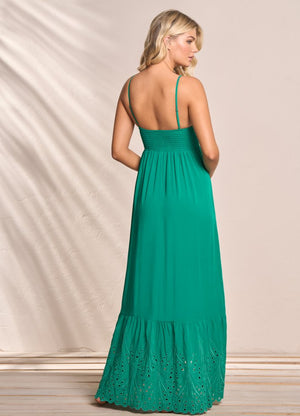 Maaji Isadora Long Dress - Emerald
