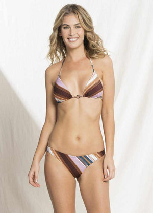Maaji Flirt Thin Side Reversible Bikini Bottom - Bayadere Stripes