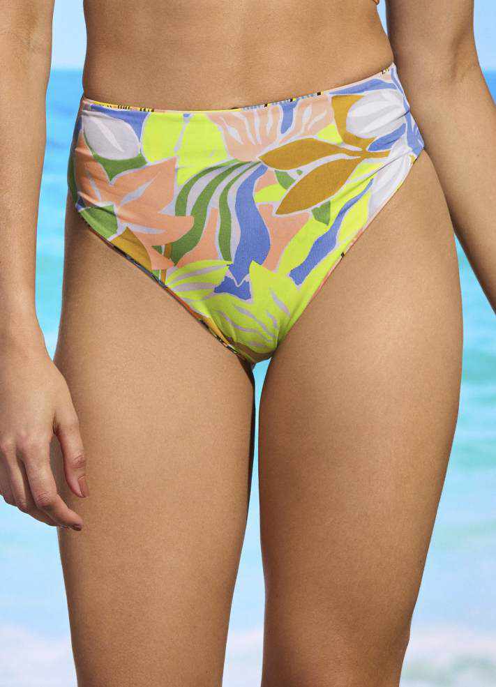 Maaji Suzy Q High Rise/ High Leg Bikini Bottom - Habana