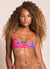 Maaji Selini Reversible Bandeau Bikini Top - Sunset Stripe