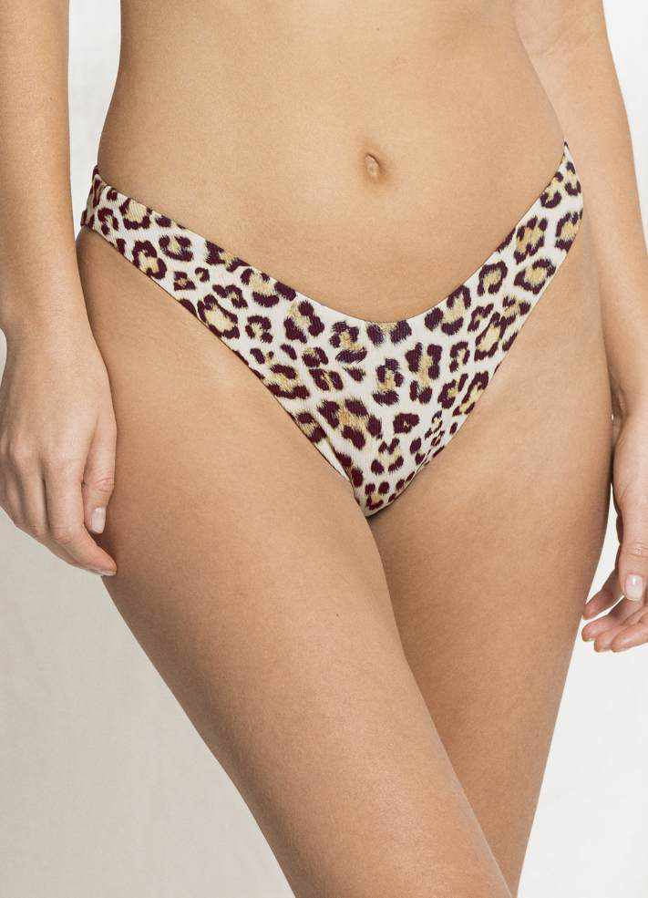 Maaji Splendour High Leg Reversible Bikini Bottom - Cheetah