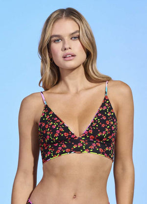 Maaji Holly Long Line Triangle Bikini Top - Rainforest