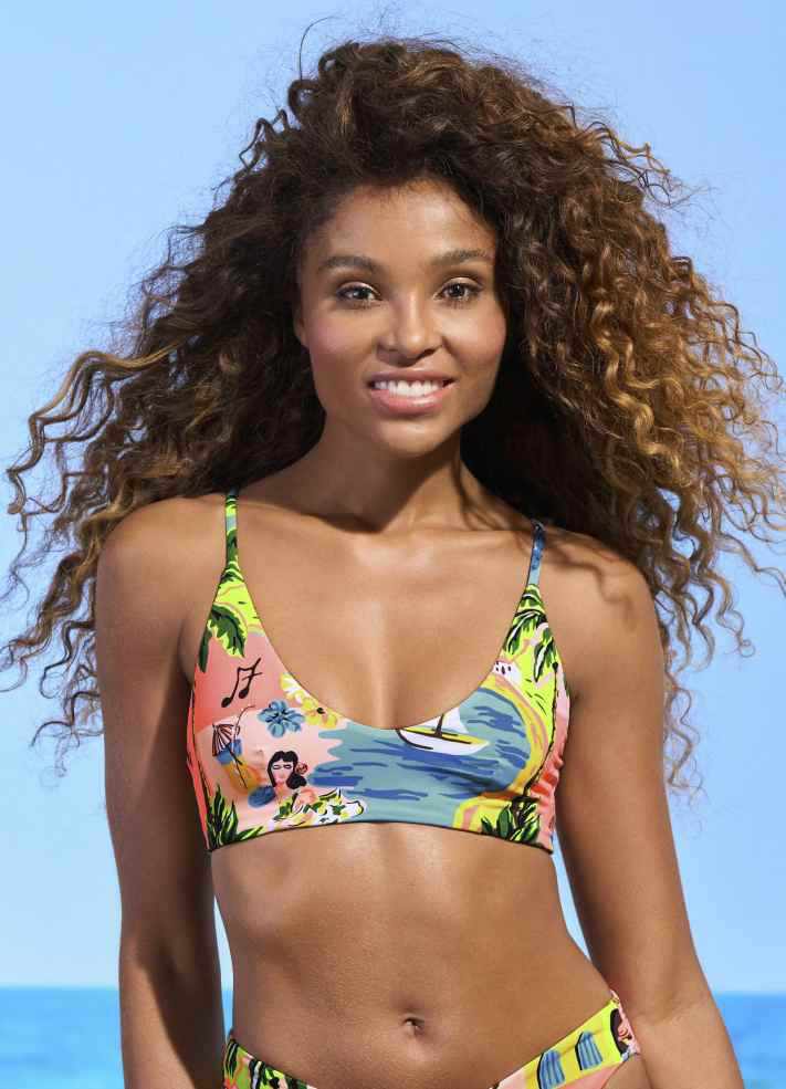 Maaji Blush Sporty Bralette Bikini Top - Habana