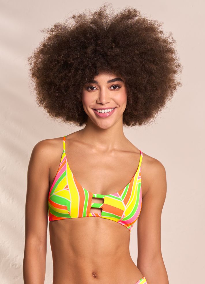 Maaji Crate Reversible Sporty Bralette Bikini Top - Magnetic