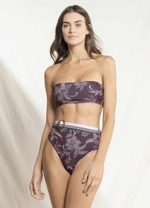 Maaji Tiffany Bandeau Reversible Bikini Top - Bayadere Stripes