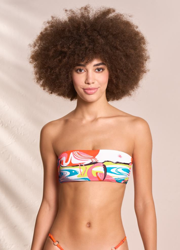 Maaji Bandee Reversible Strapless Bandeau Top - Key West