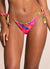 Maaji Rining Reversible Cheeky Tie Side Bikini Bottom - Sunset Stripe